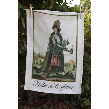 Elk Studio Habit de Caffetier Linen Towel TWL08